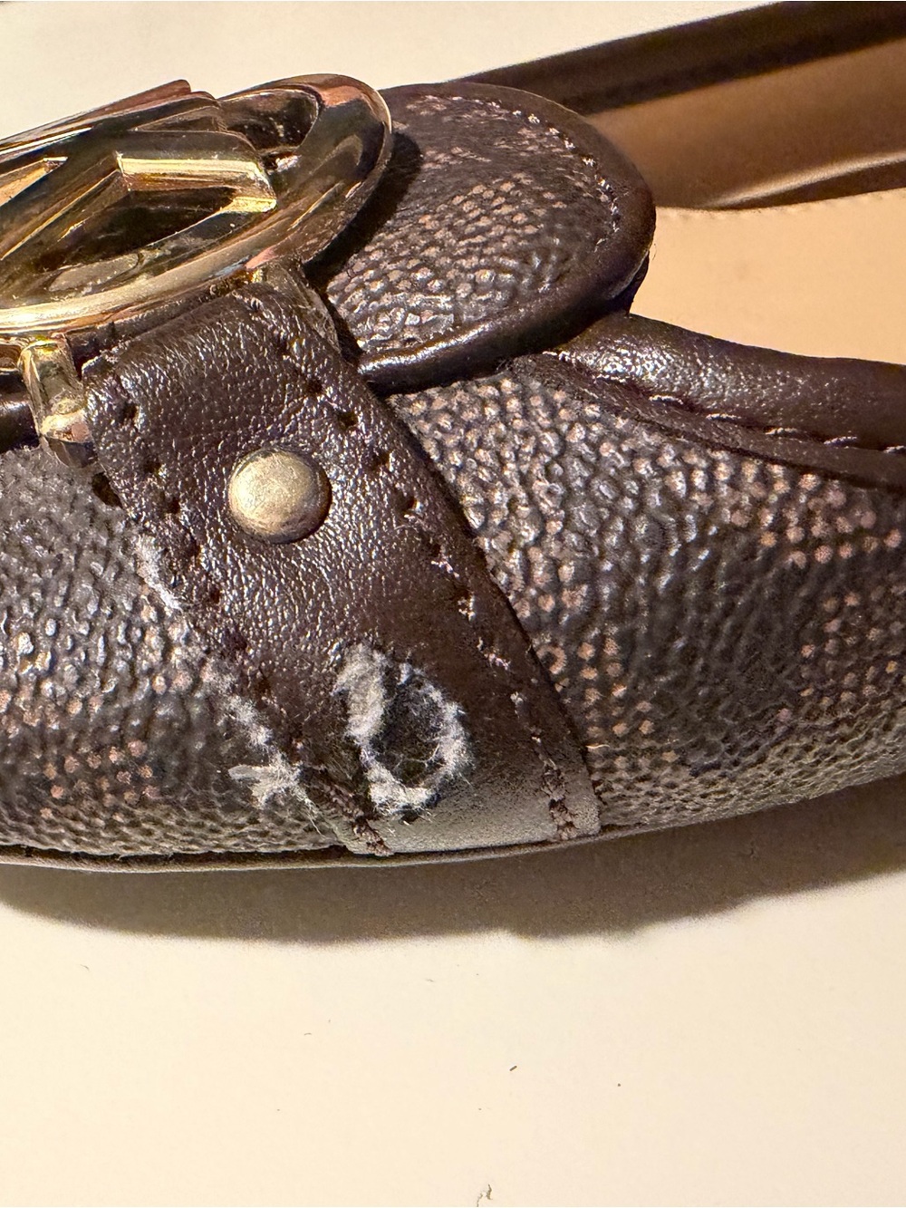 Michael Kors Brown Logo Fulton Flats- NWOT size 7.5 - Picture 6 of 6